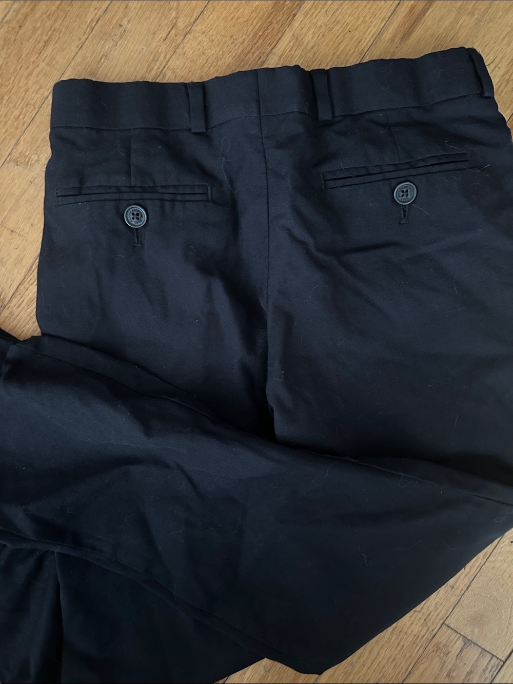 🏆3/ $75 SALE - BROOKS BROTHERS CHILD Black Dress Pants, Straight Fit, not hemmed